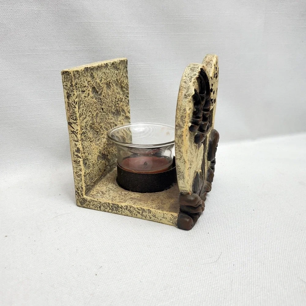 Ornate Cross‎ Within Heart Votive Candle Holder ♡ Religious ♡ Faith ♡ Decor